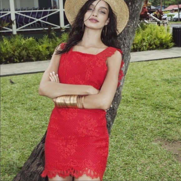 NEW For Love & Lemons Tiki Bar Dress M&L - Picture 5 of 9